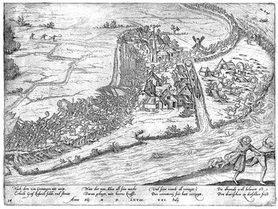 Battle of Jemmingen, 1568 by Frans Hogenberg